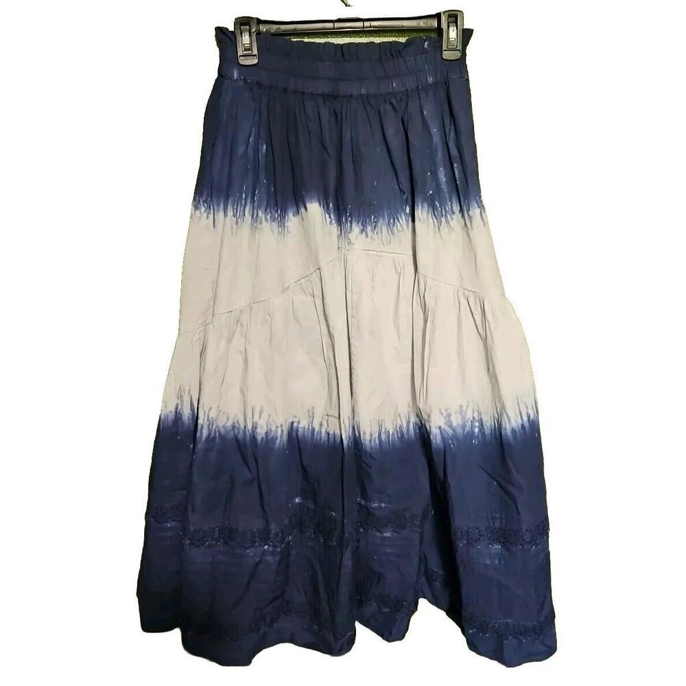 Elegant Blue and White Women's Skirt
